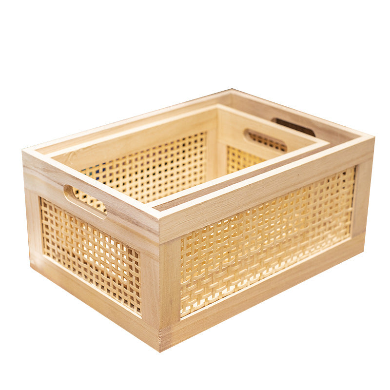 Natural Wood Storage Bin Stornfield