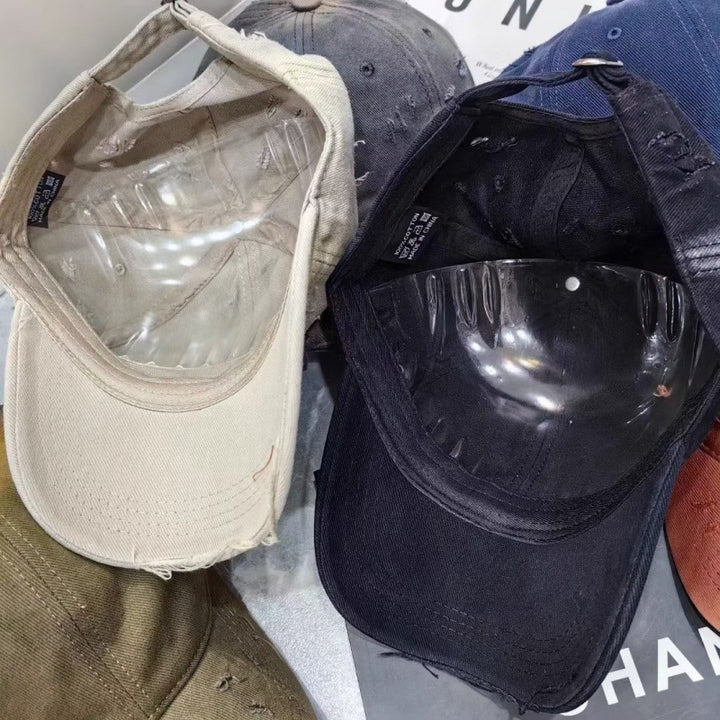 Men's Distressed Denim Baseball Cap Stornfield