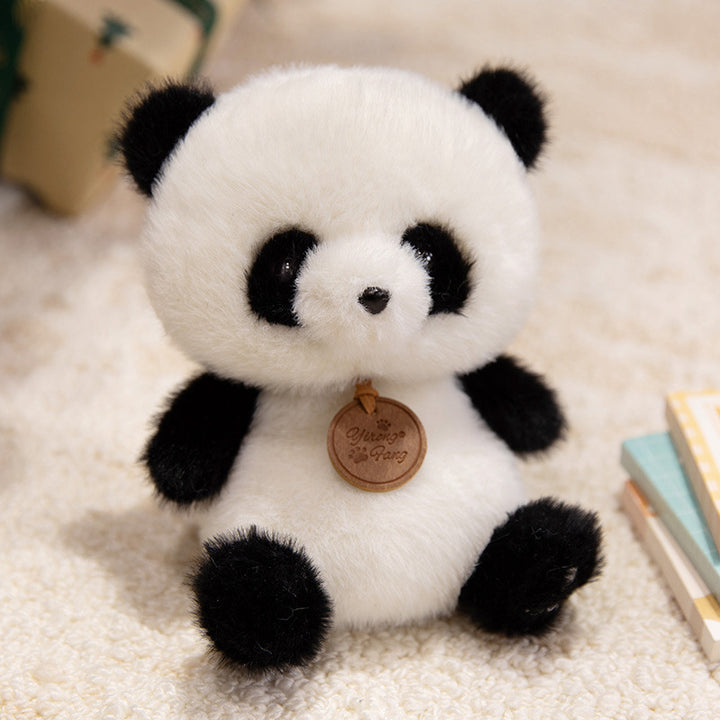 Plush Sitting Piglet Comforter Toy with Embroidered Paw Charm and Pendant Stornfield