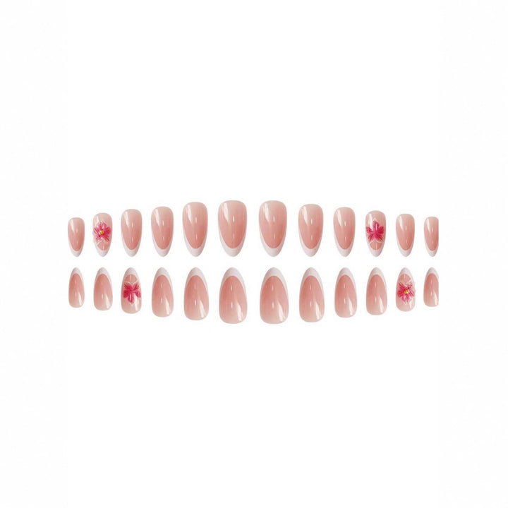 Elegant Floral Acrylic Nail Art Stornfield