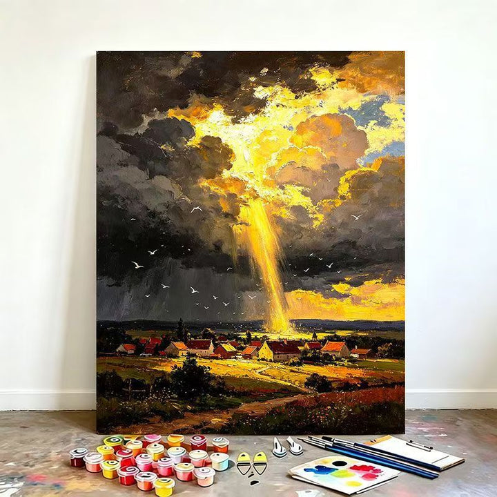 Scenic Rainbow Landscape Paint by Numbers Kit Stornfield