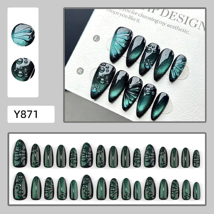 Creative nail art set with stylish 3D effects Stornfield