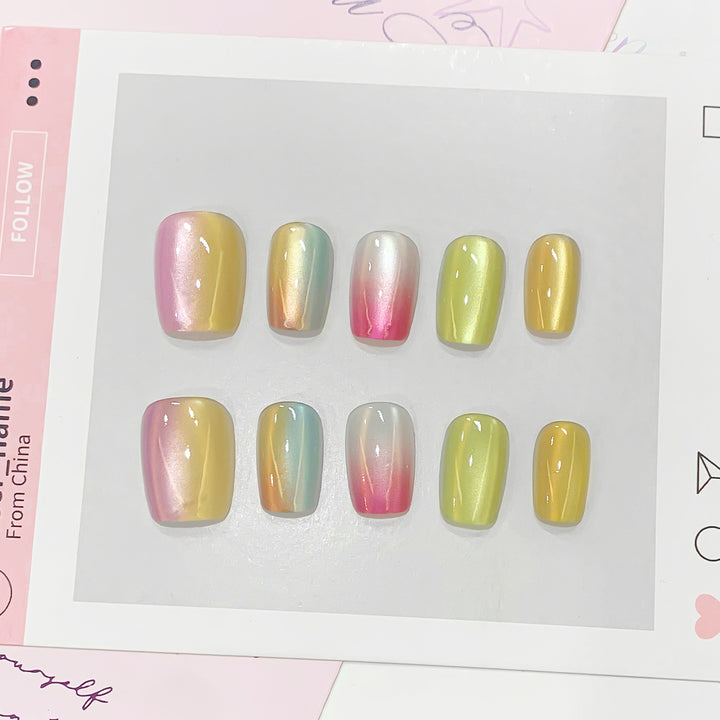 Gradient Color Art Nails Stornfield