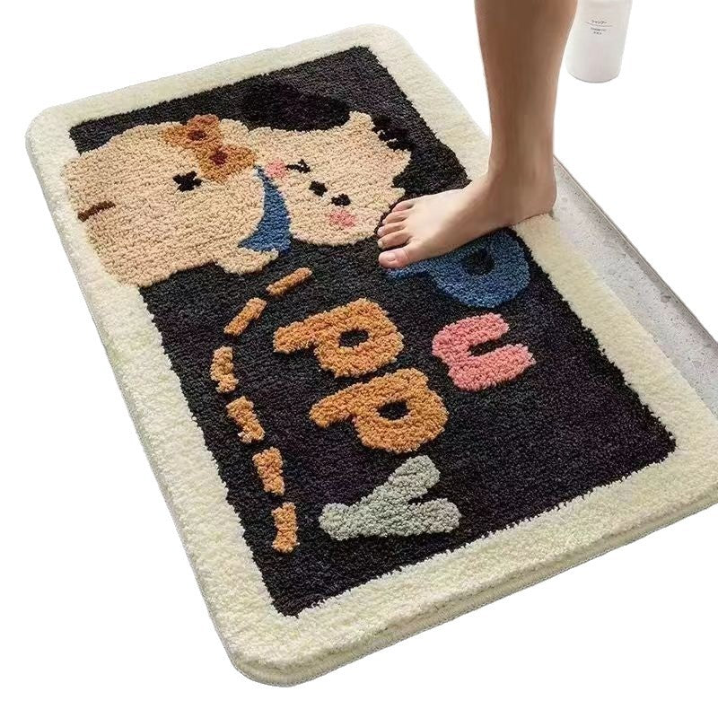 Cute Cat-Themed Bathroom Mat