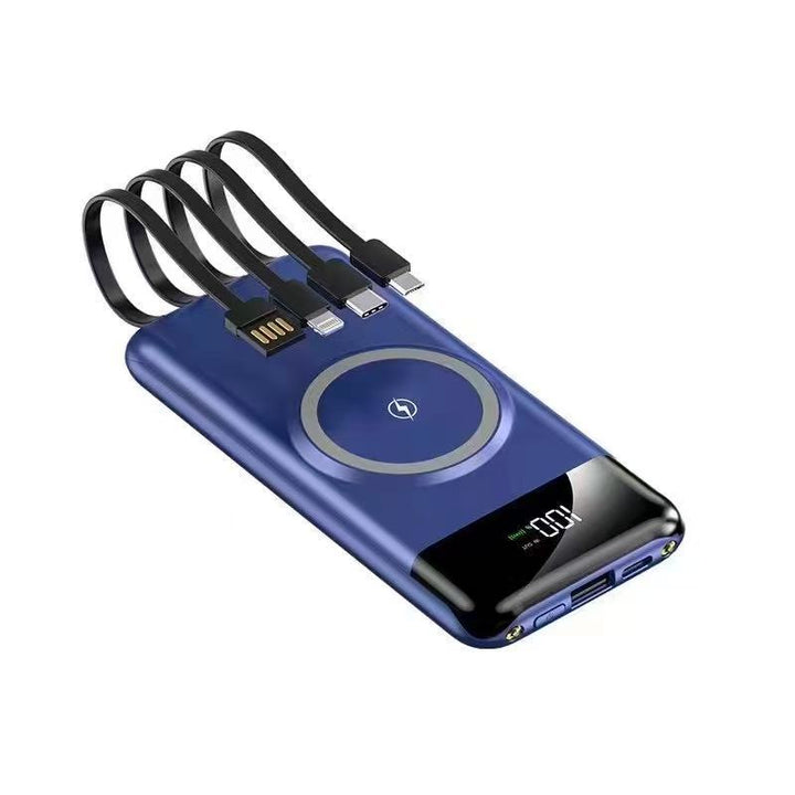 Portable power bank with wireless charging function and multifunction cable Stornfield