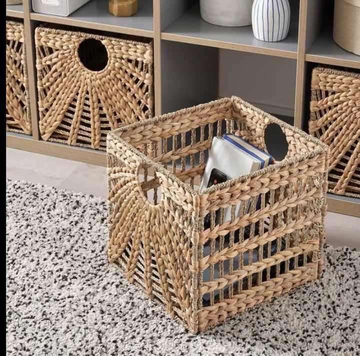 Premium Water Hyacinth Storage Basket Stornfield