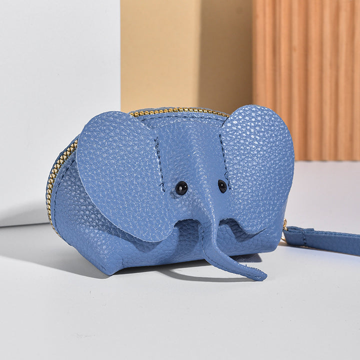 Cute Elephant-Themed Zippered Coin Purse Stornfield