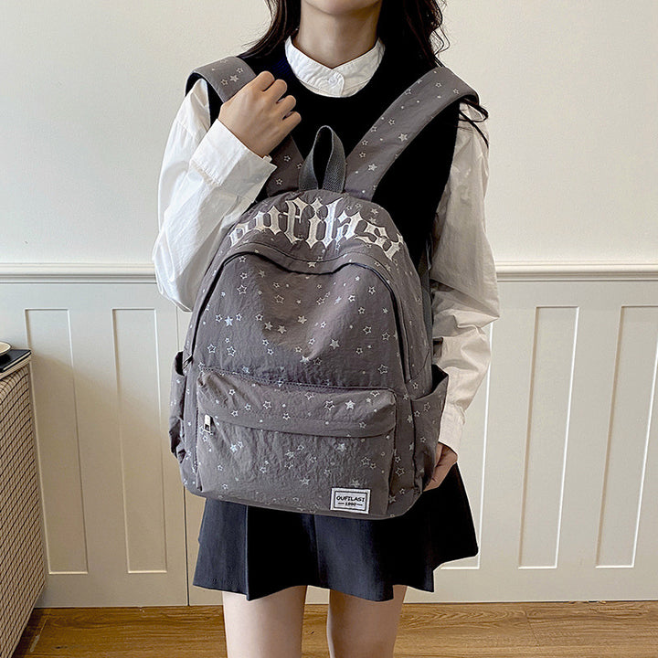 Versatile Star-Patterned Casual Backpack Stornfield