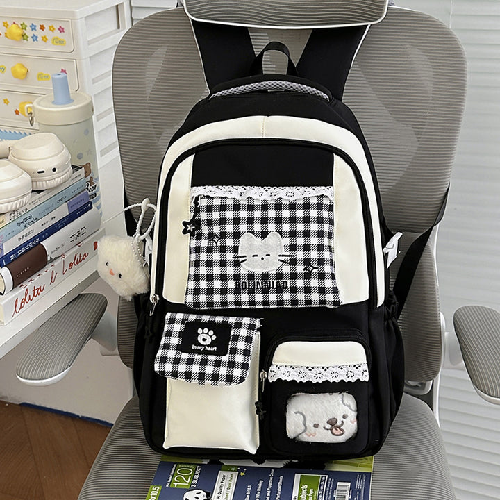 Cute Cartoon Cat-Themed Backpack Stornfield