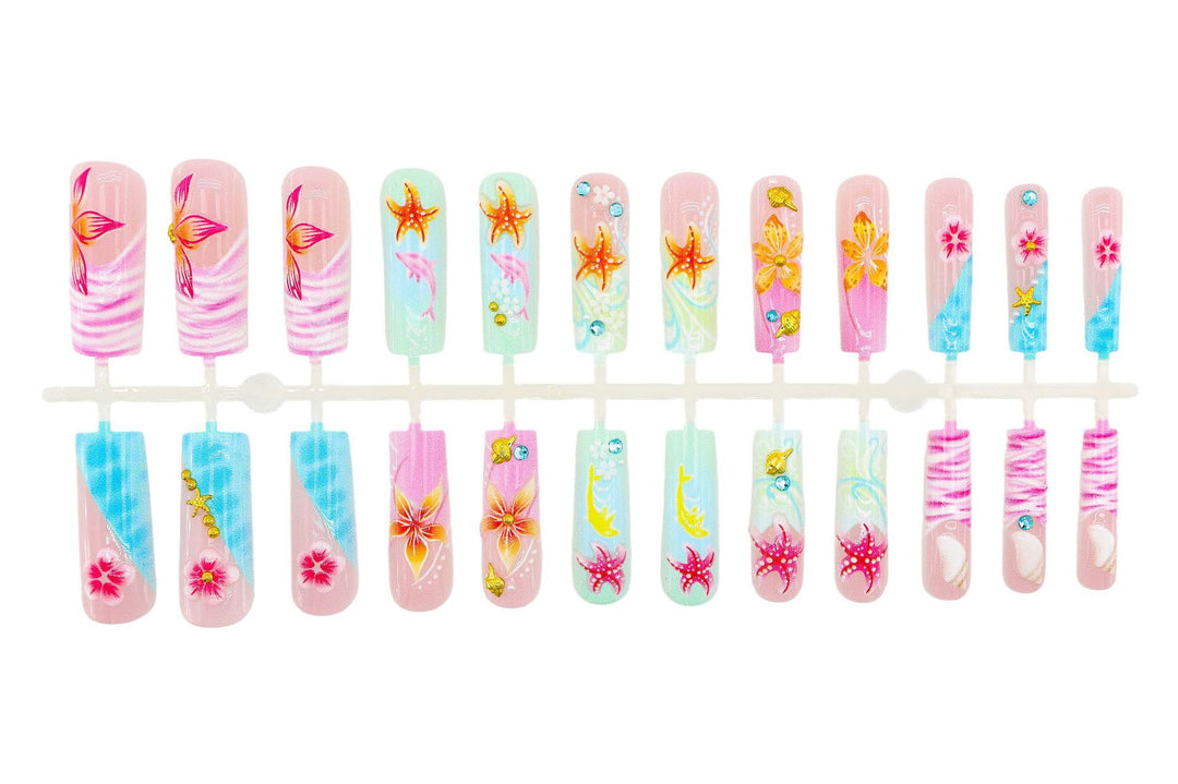 Nail set with maritime motifs Stornfield