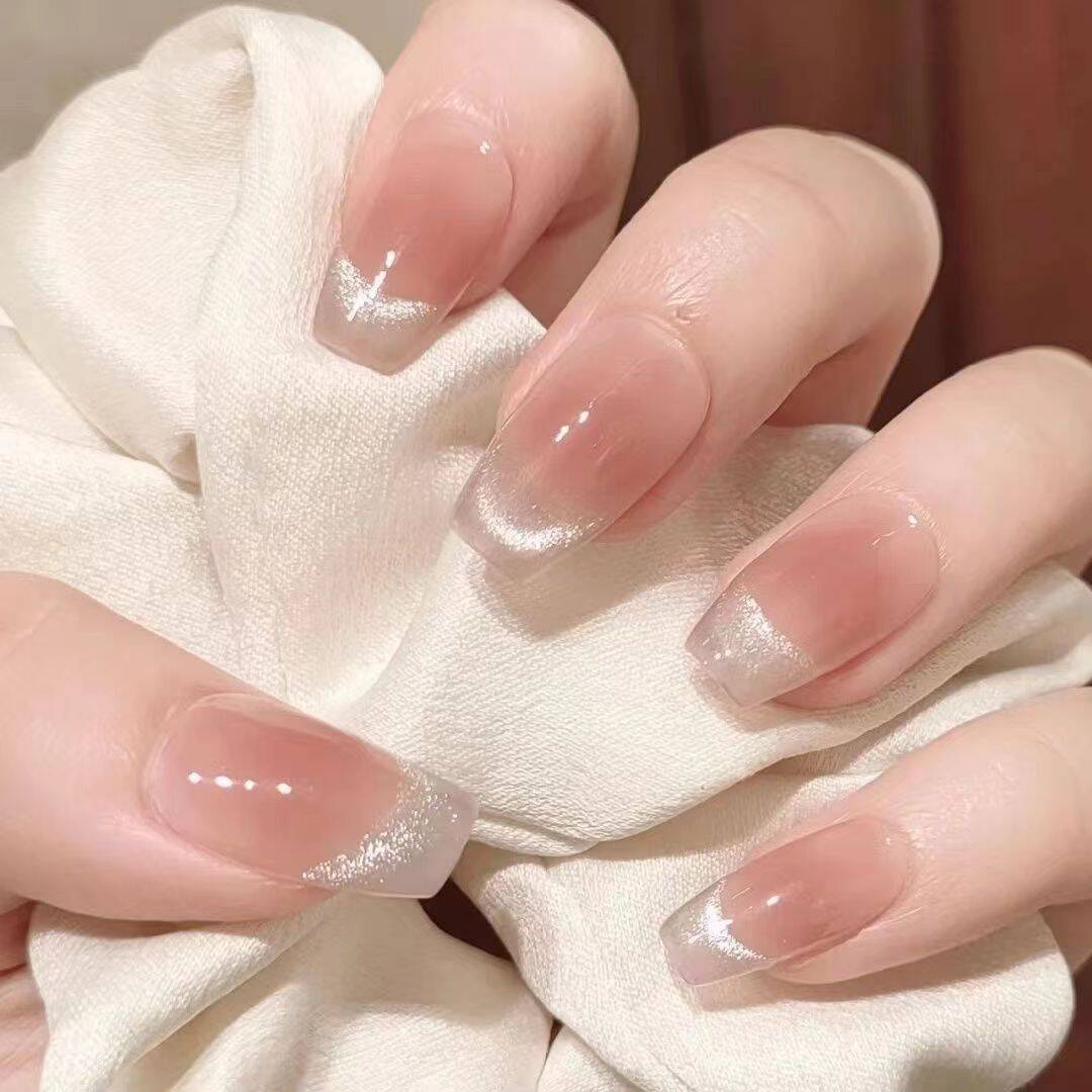 Premium French Tip Press-On Nail Extensions Stornfield