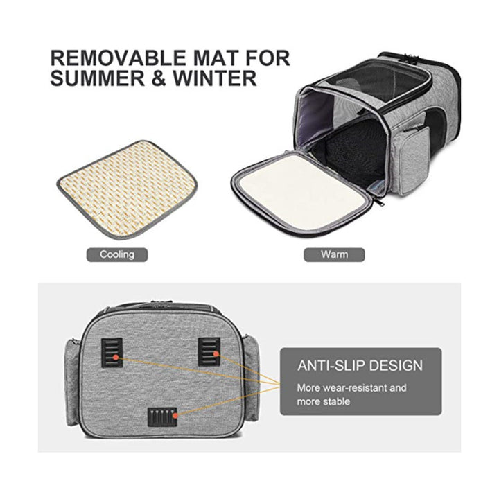Cat transport backpack with breathable mesh panels Stornfield