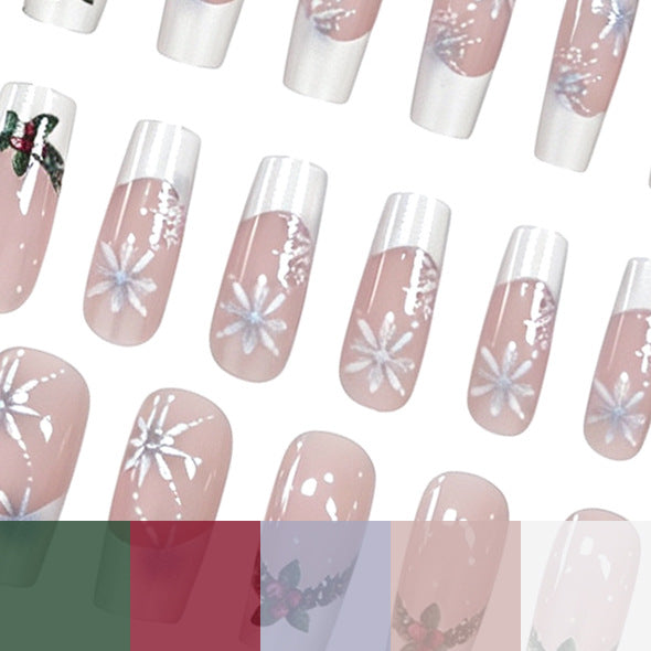 Christmas-Themed Artistic Nail Enhancements Stornfield