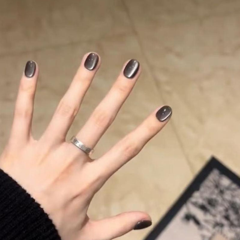 Elegant French Tip Press-On Nail Set Stornfield