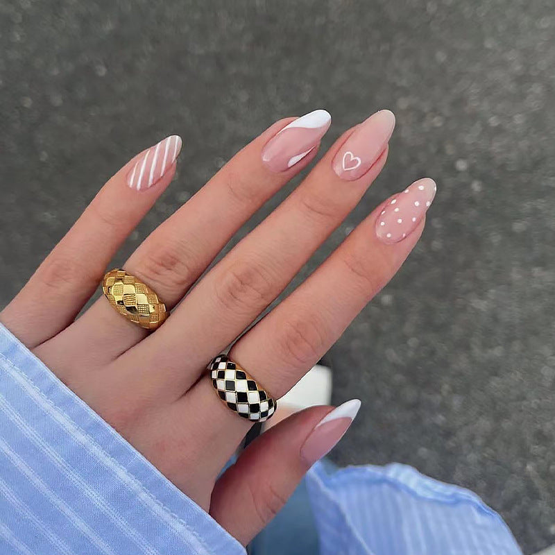 Artificial nails with floral minimalism Stornfield