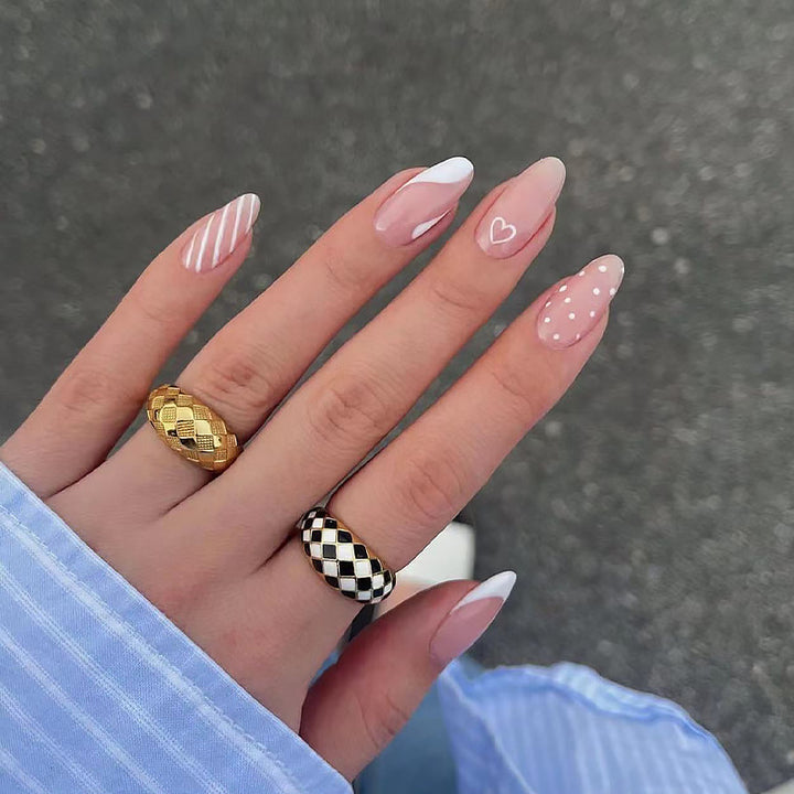 Artificial nails with floral minimalism Stornfield