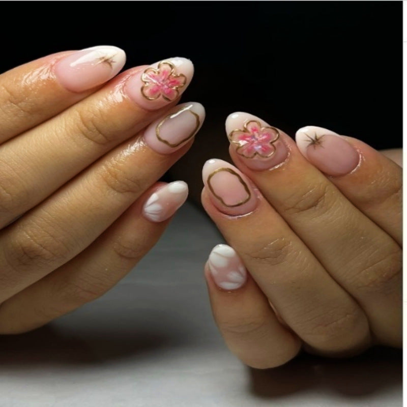 Premium Press-On Nail Set with Decorative Accents Stornfield