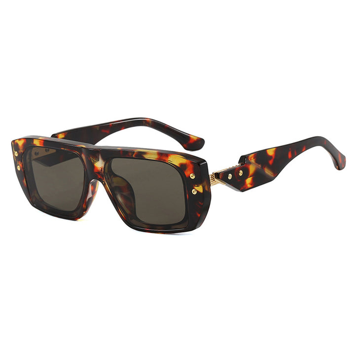 Women's fashionable square glasses with multicolored transparent frame Stornfield