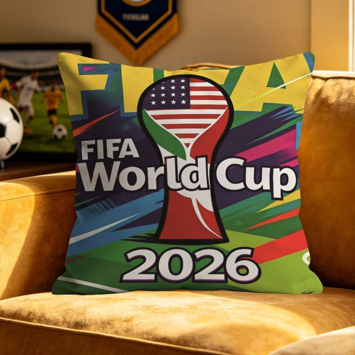 World Cup-Themed Decorative Pillow