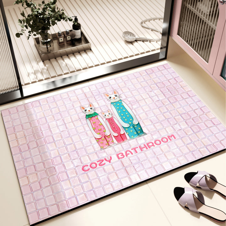 Cute Penguin-Themed Doormat