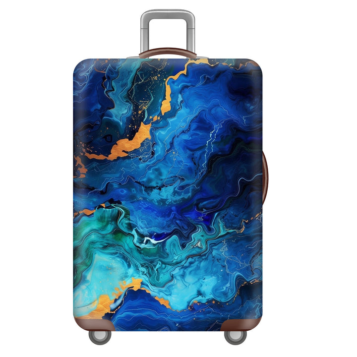 Unisex nan robust hard-shell suitcase with artistic face portrait print and 360° wheels Stornfield