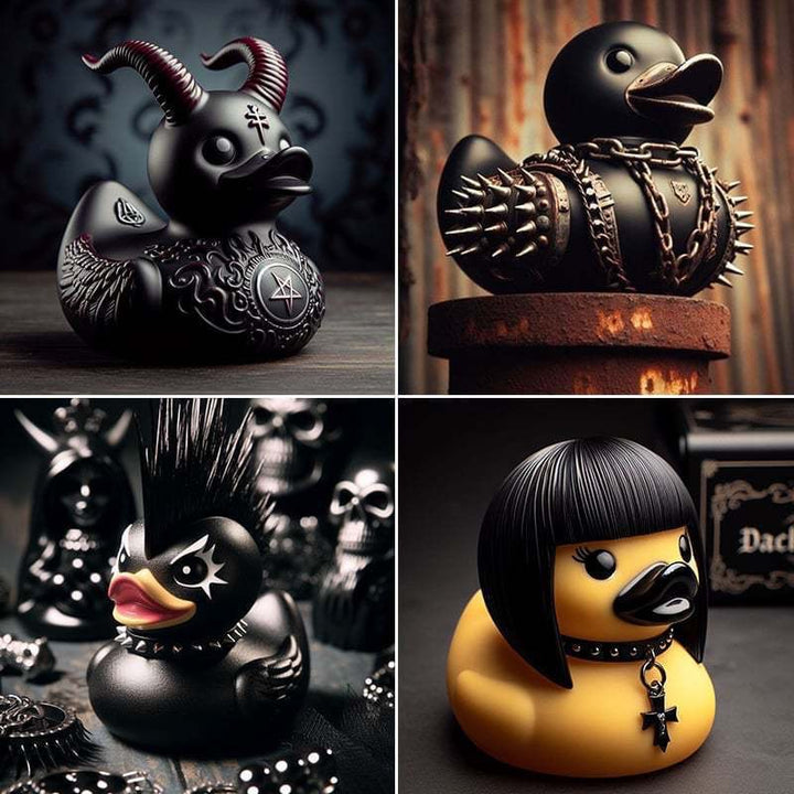 Decorative rubber duck with stylish haircut Stornfield