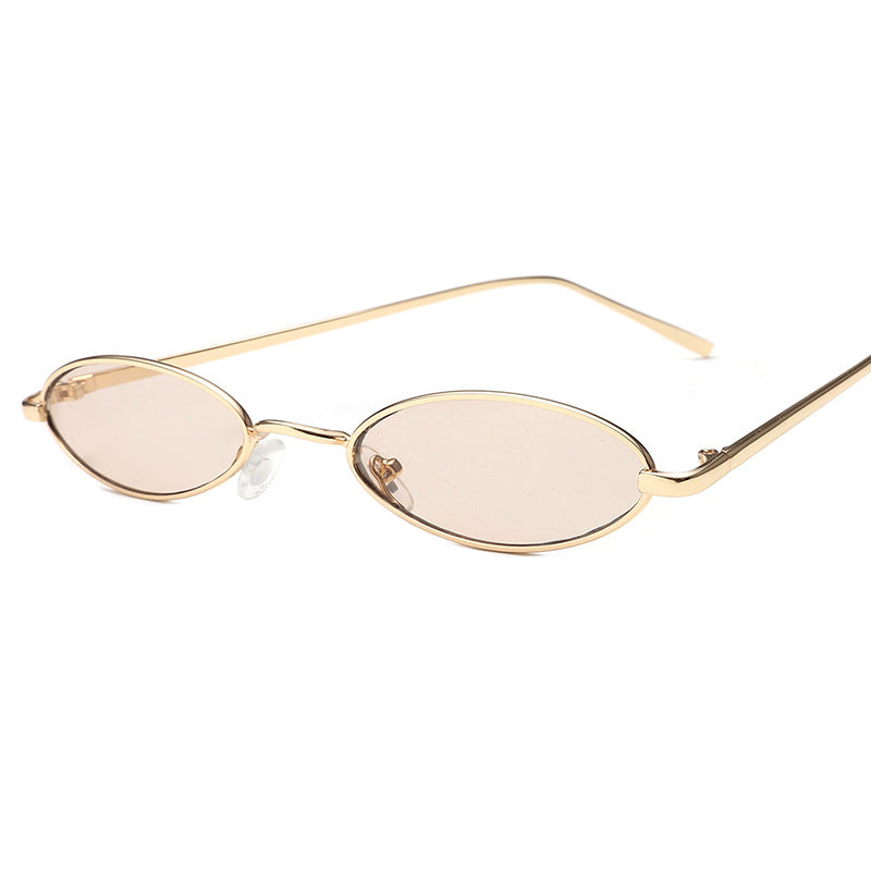 Ladies elegant sunglasses in oval metal frame Stornfield