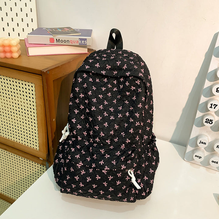 Quilted Floral Patterned Backpack Stornfield