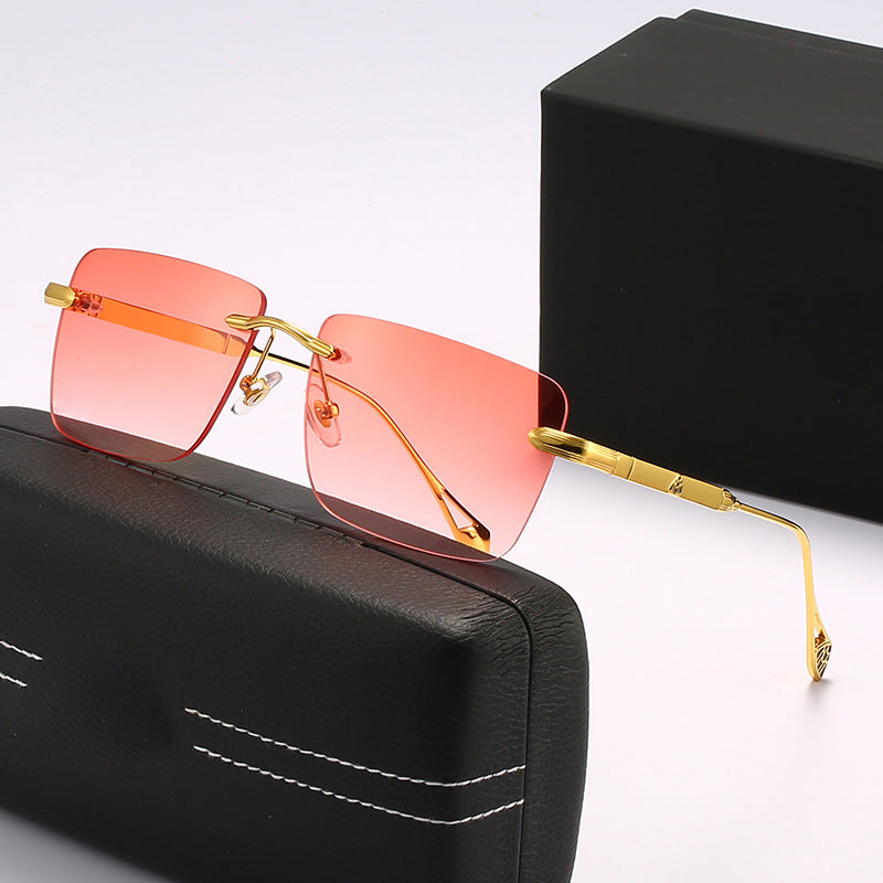 Women's fashionable square sunglasses with luxurious metal accents Stornfield