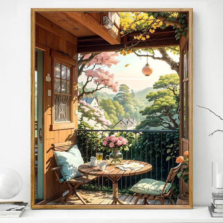 Cozy Balcony Art Print Stornfield