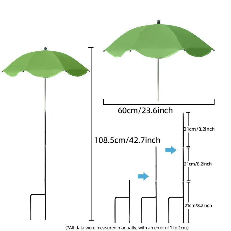 Women's sun protection umbrella with flexible tripod Stornfield