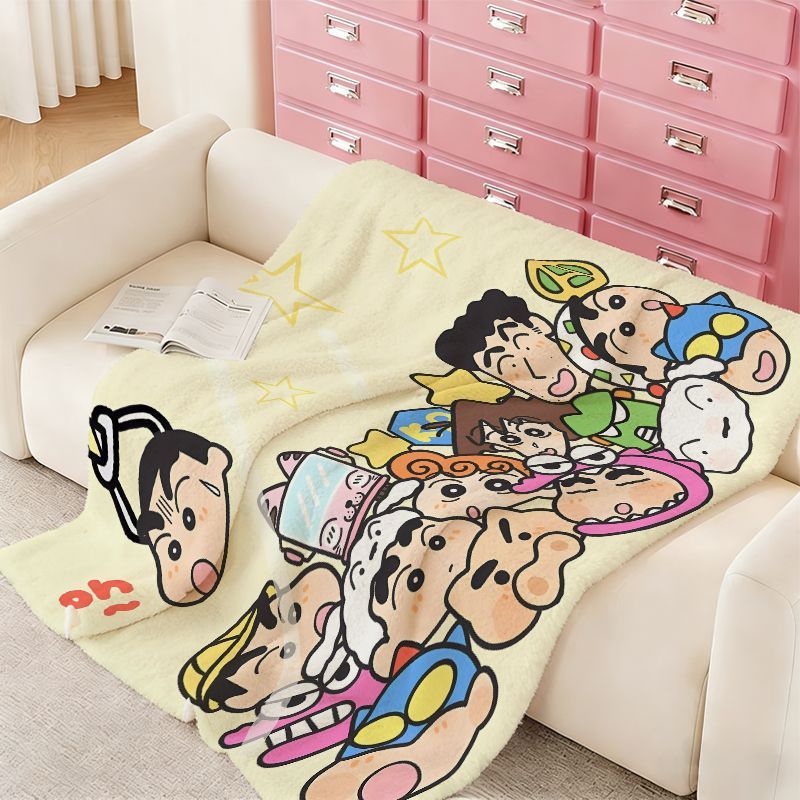 Cartoon Character Fleece Throw Blanket