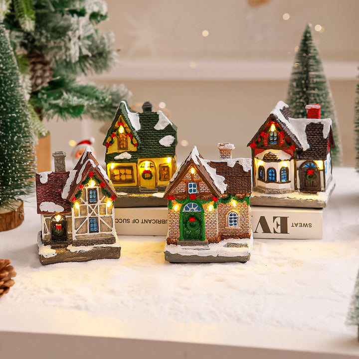 Decorative Christmas village with lights Stornfield