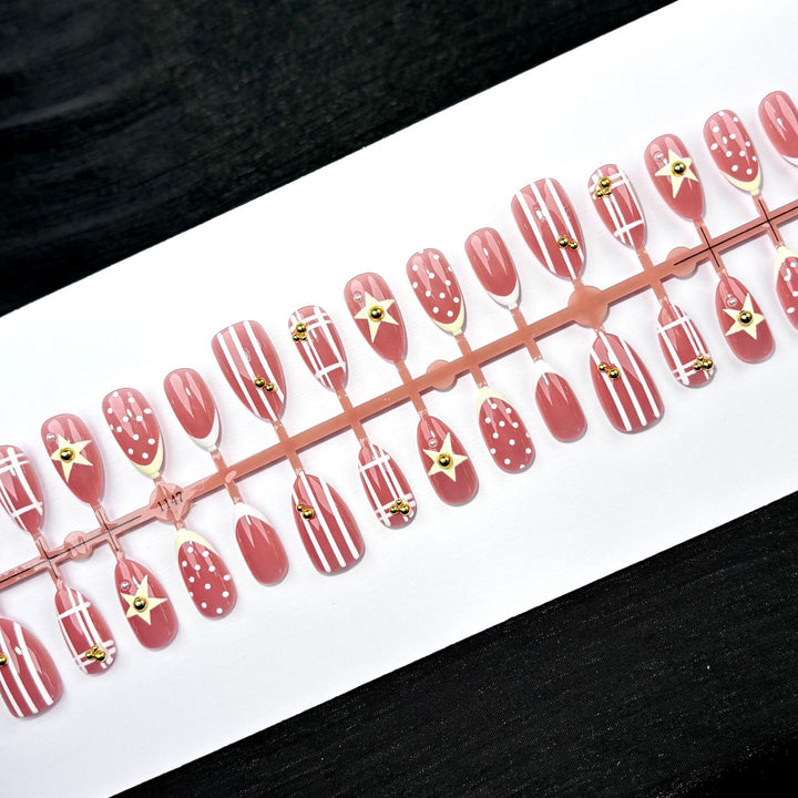 Decorative Nail Art Press-On Set 1790746018