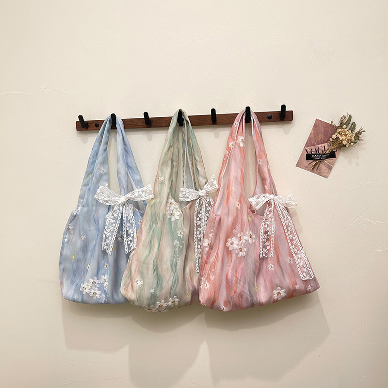 Elegant Floral Printed Shoulder Tote Bag Stornfield