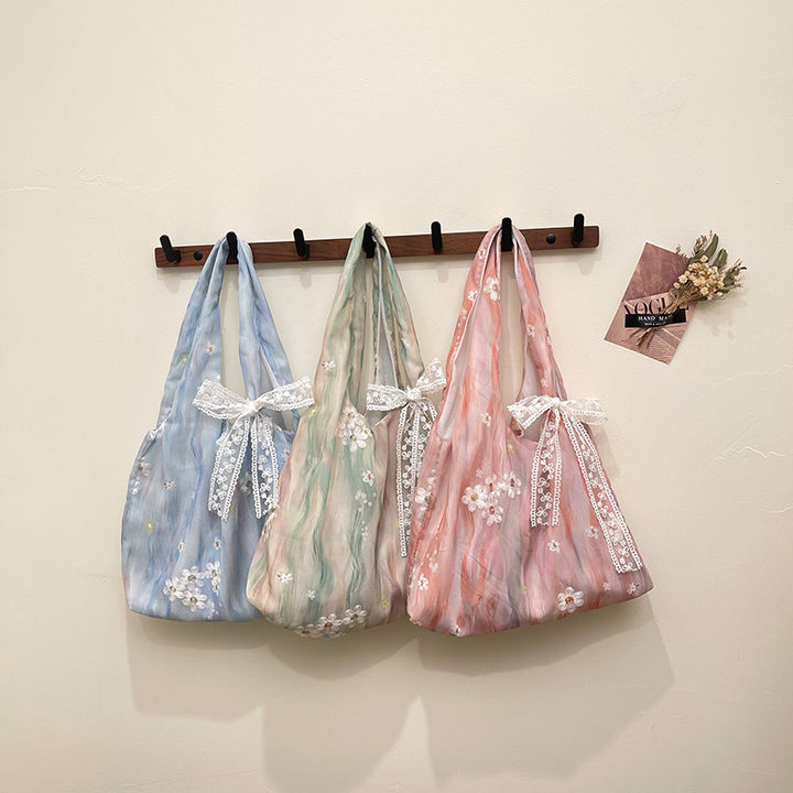 Elegant Floral Printed Shoulder Tote Bag Stornfield