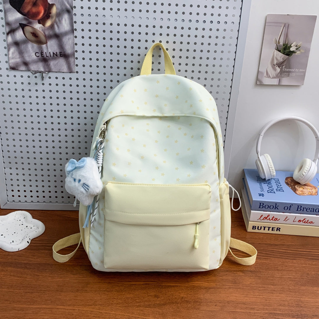 Everyday backpack with playful star design and additional front pocket Stornfield