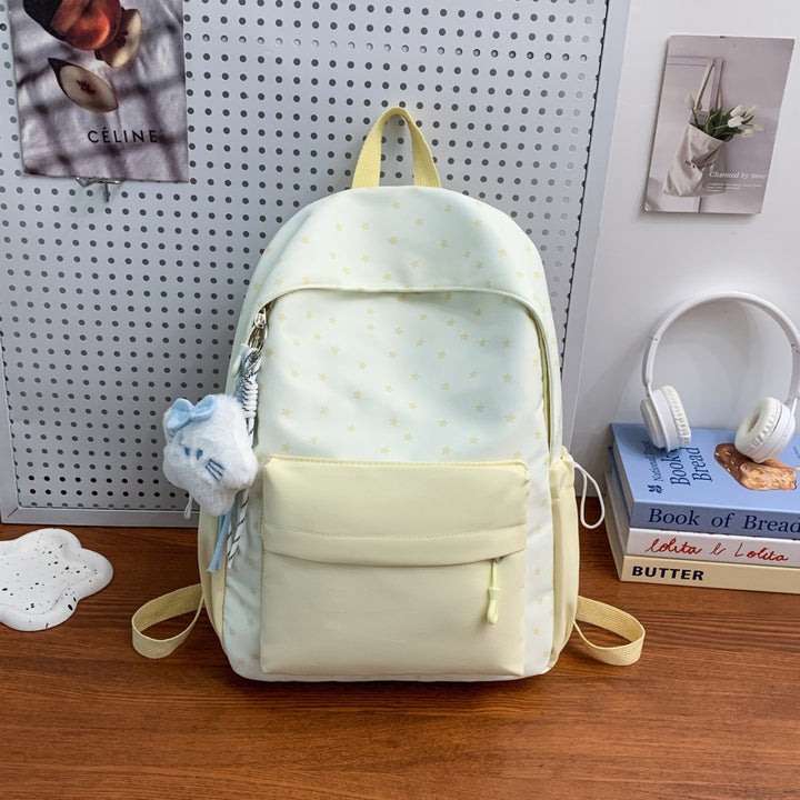 Everyday backpack with playful star design and additional front pocket Stornfield