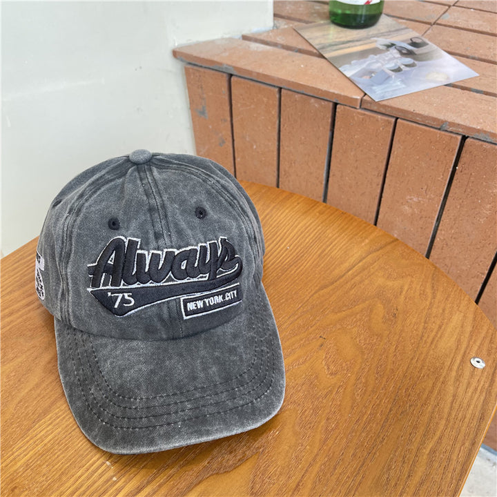 Men's Vintage-Inspired Distressed Cotton Baseball Cap Stornfield