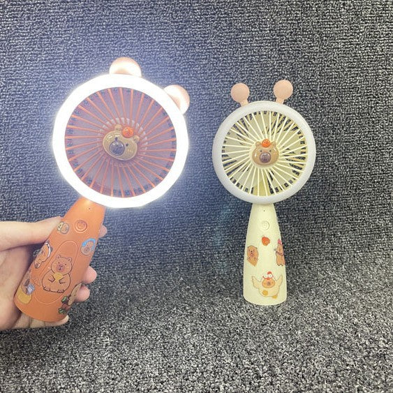 Unisex Portable Hand Fan with LED Lighting and Animal Design Stornfield