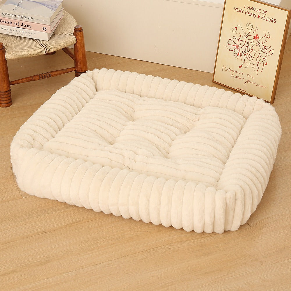 Women Plush Pet Bed with High Edge Stornfield