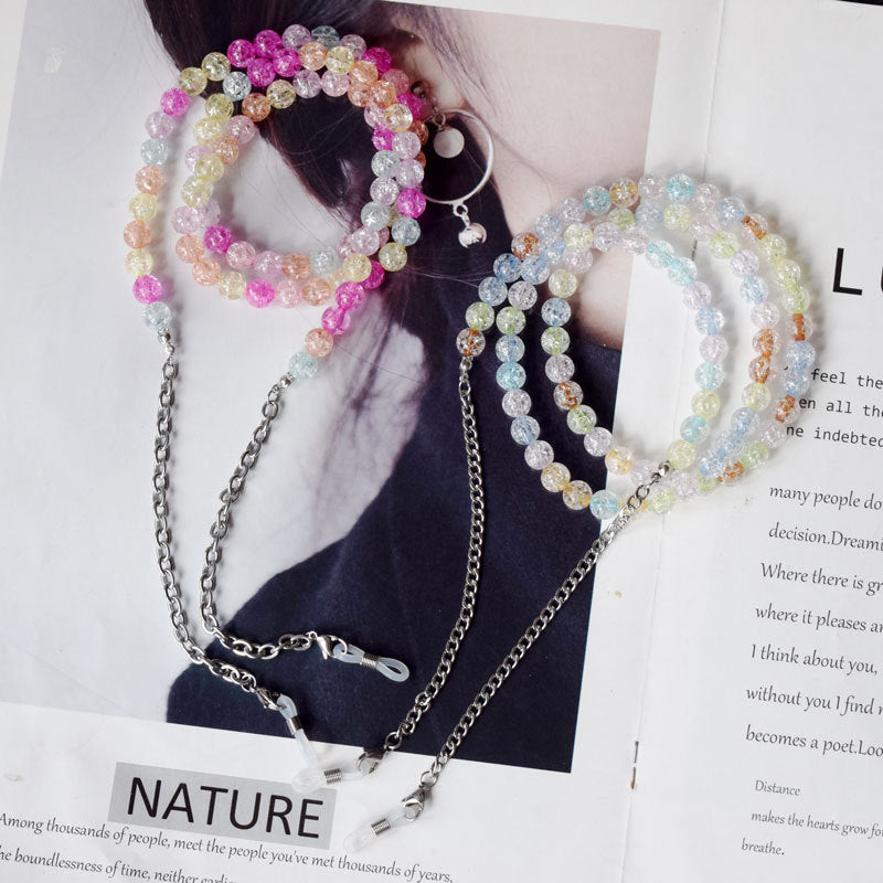 Colorful Textured Beaded Eyewear Chain Stornfield