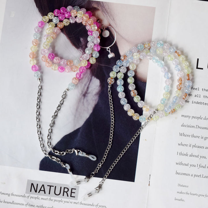 Colorful Textured Beaded Eyewear Chain Stornfield