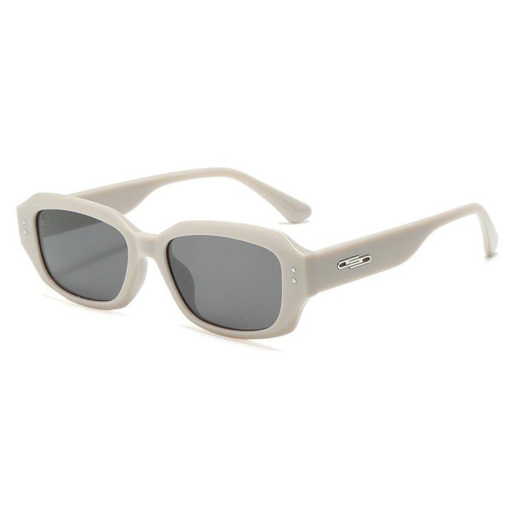 Women fashionable square sunglasses with innovative transparent frame Stornfield