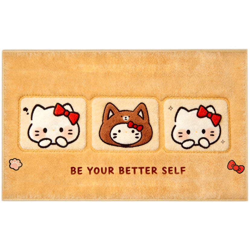 Cute Gingerbread-Themed Plush Bath Mat