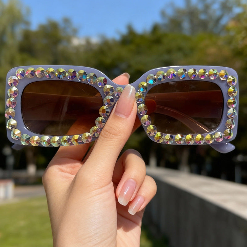 Decorative Rhinestone-Embellished Sunglasses Stornfield