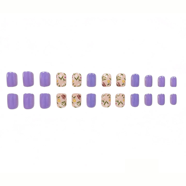 Floral Art Acrylic Nail Design Stornfield