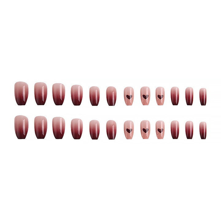 Artistic Ombre Nails with Hearts Stornfield