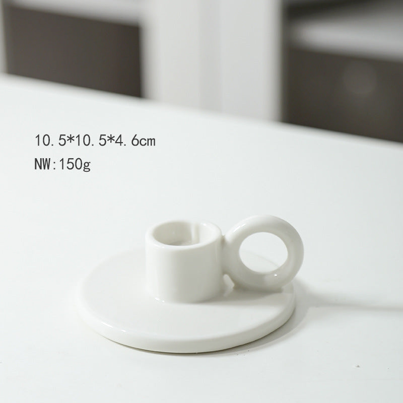 Minimalist Ceramic Candle Holder Stornfeild