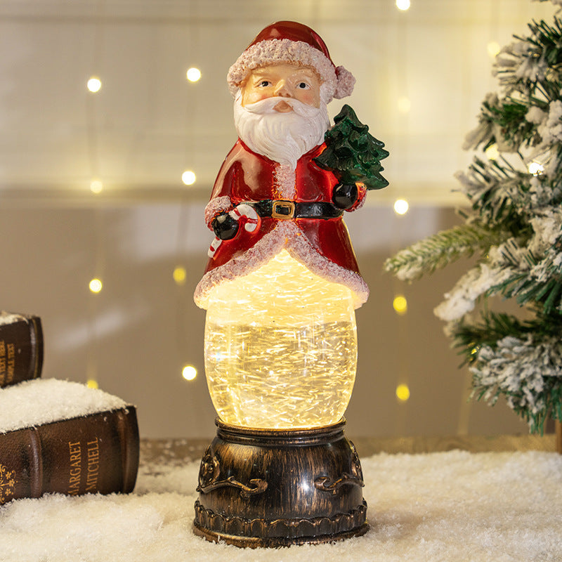 Light-Up Snowman Figurine